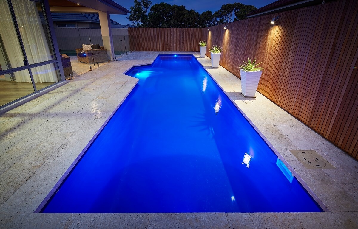 12m Fibreglass Lap Pool Royal Blue Baldivis