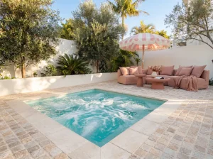 Monaco Spa 2.6m x 2.6m Sage Shimmer - Featured Image