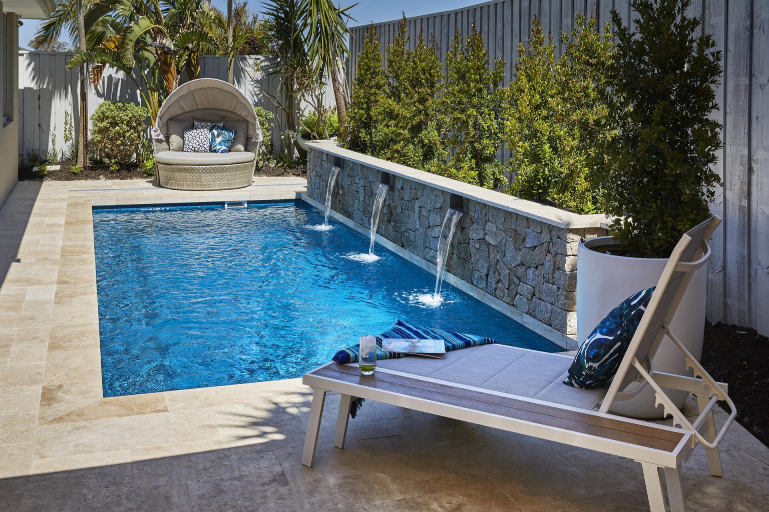 Pool M Amalfi 7.2m x 2.8m Royal Jade Shimmer - Barrier Reef Pools Perth