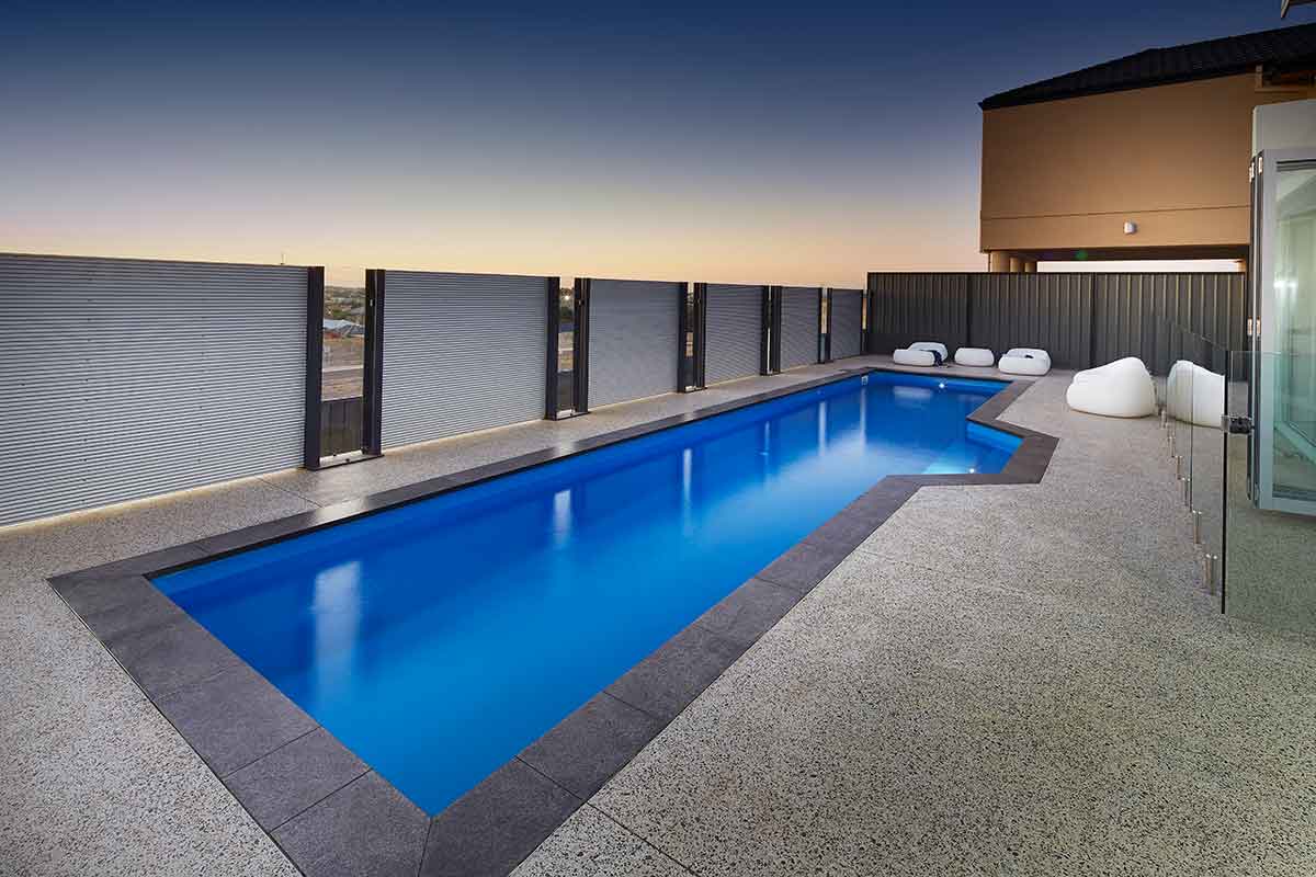 lap pool size and cost