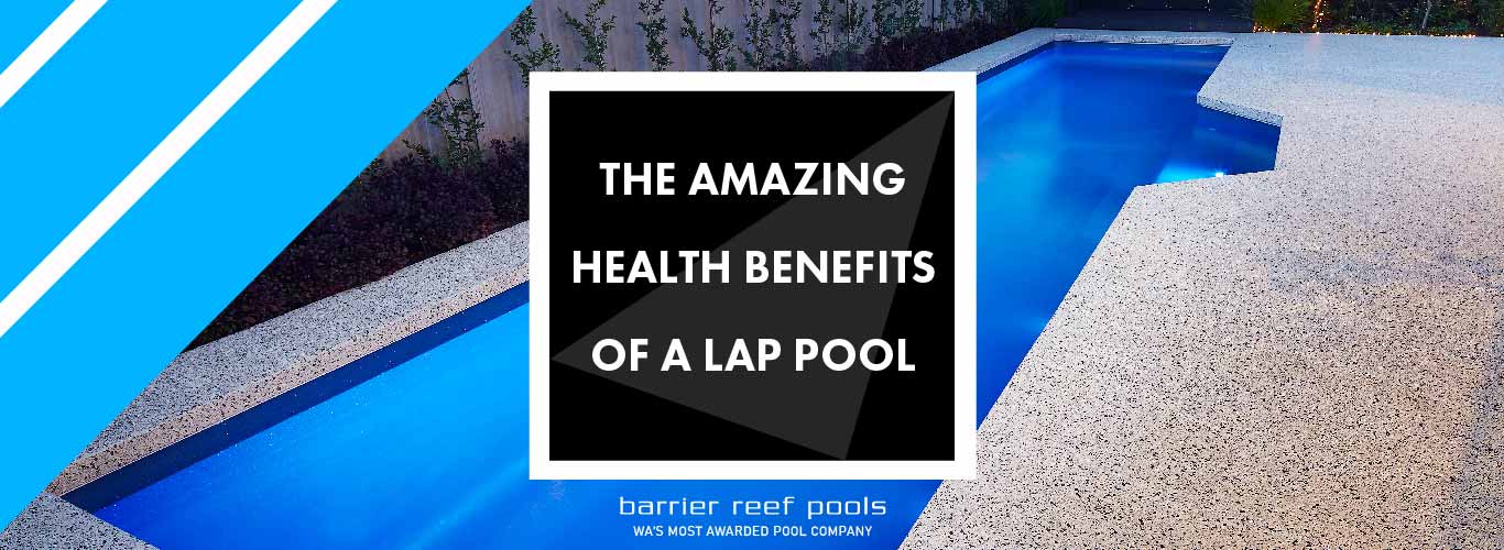 the amazing health benefits of a lap pool banner